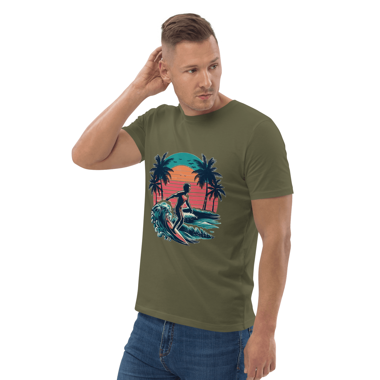 Unisex Bio Baumwoll T-Shirt "Surfing"