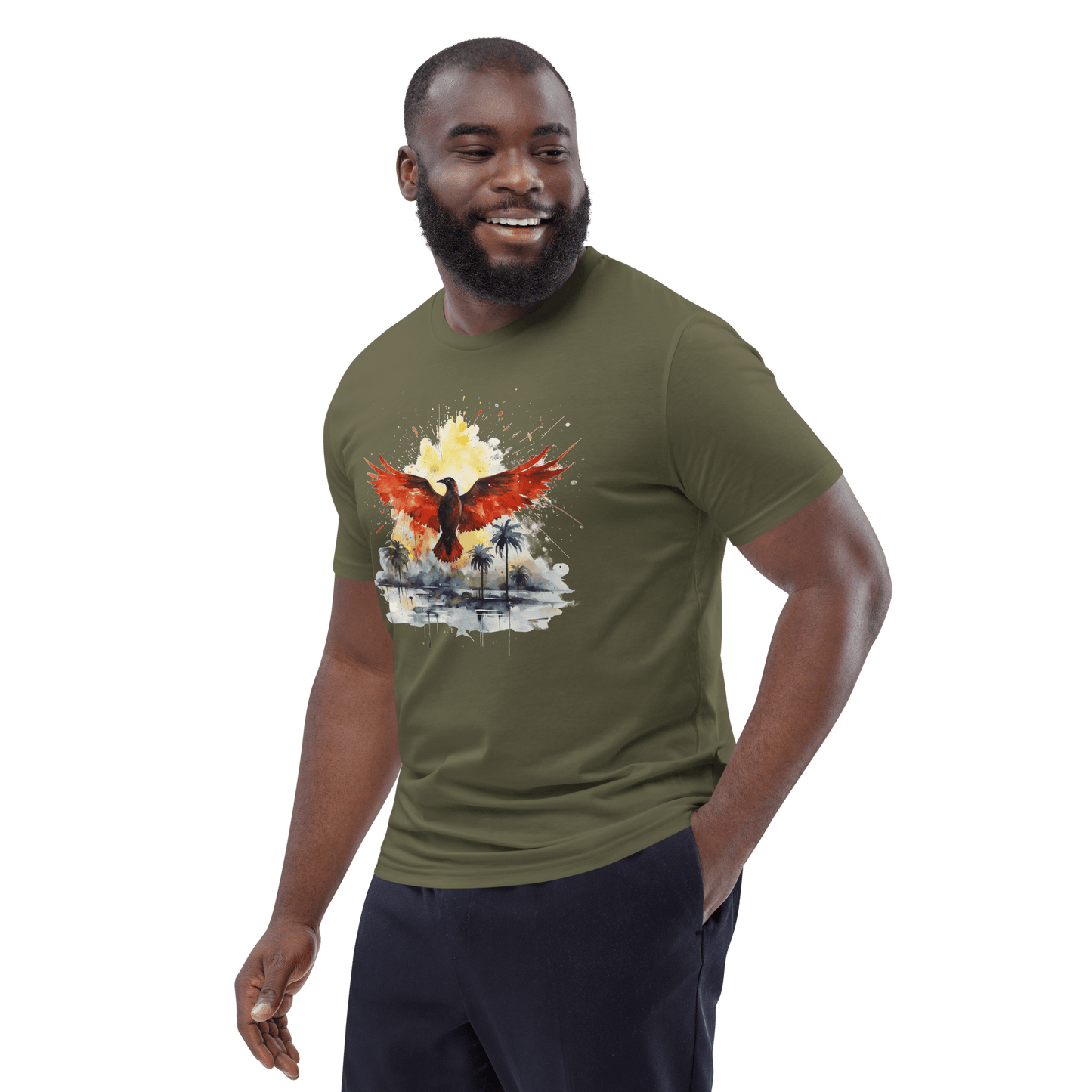 Unisex organic cotton t-shirt "Firebird"