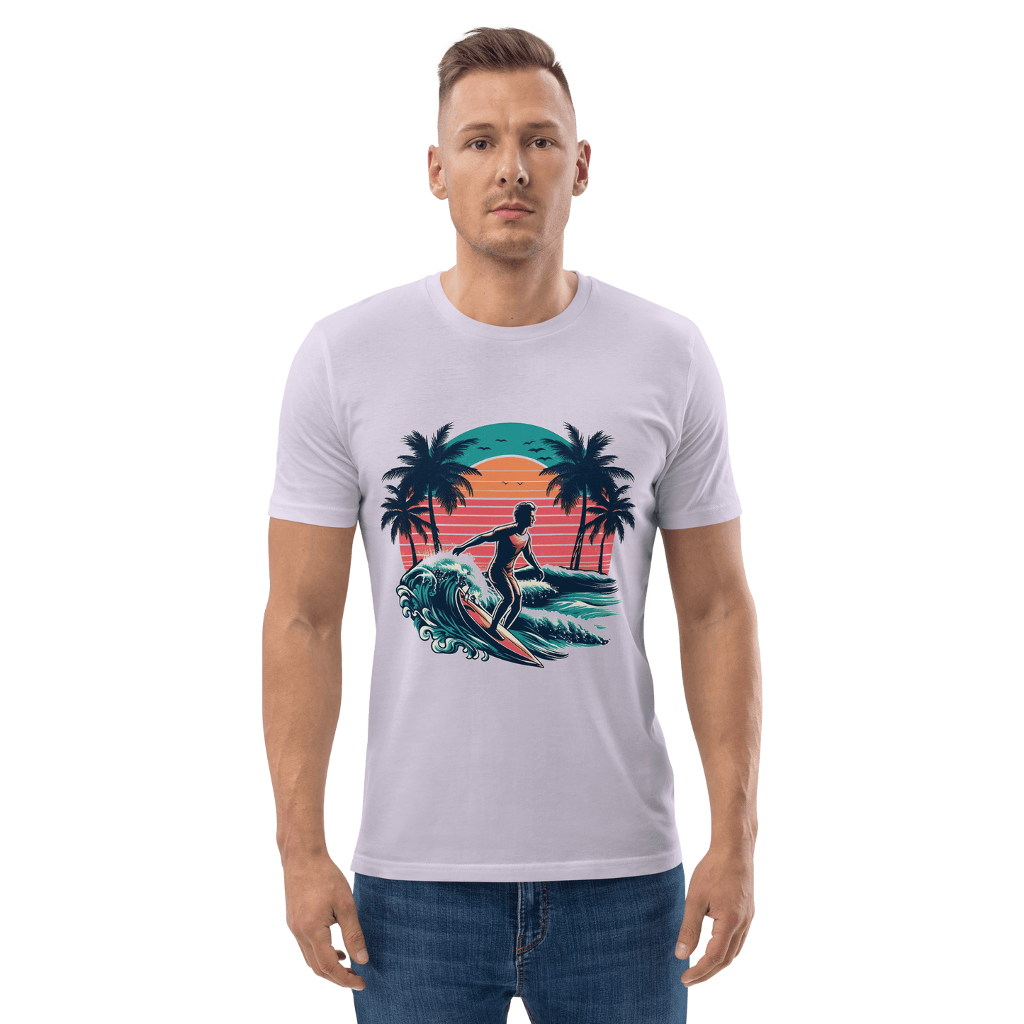 Unisex Bio Baumwoll T-Shirt "Surfing"