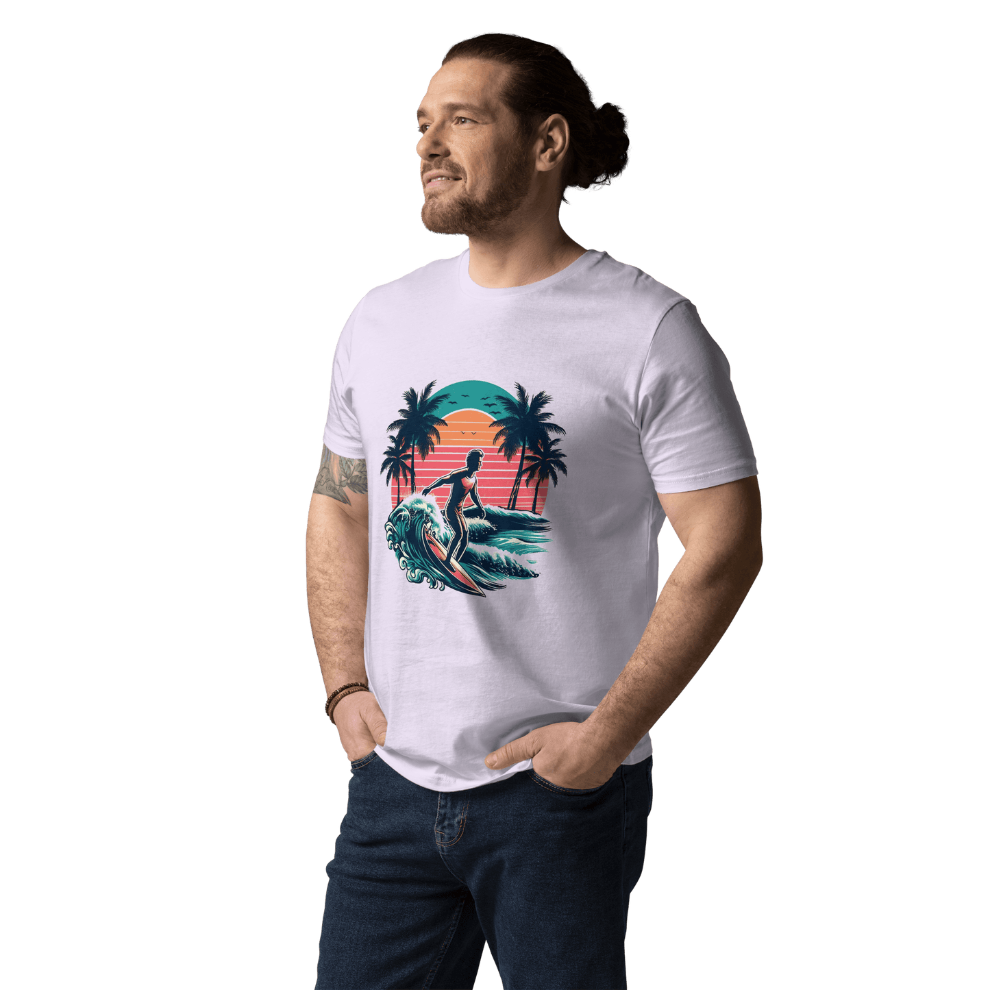 Unisex Bio Baumwoll T-Shirt "Surfing"