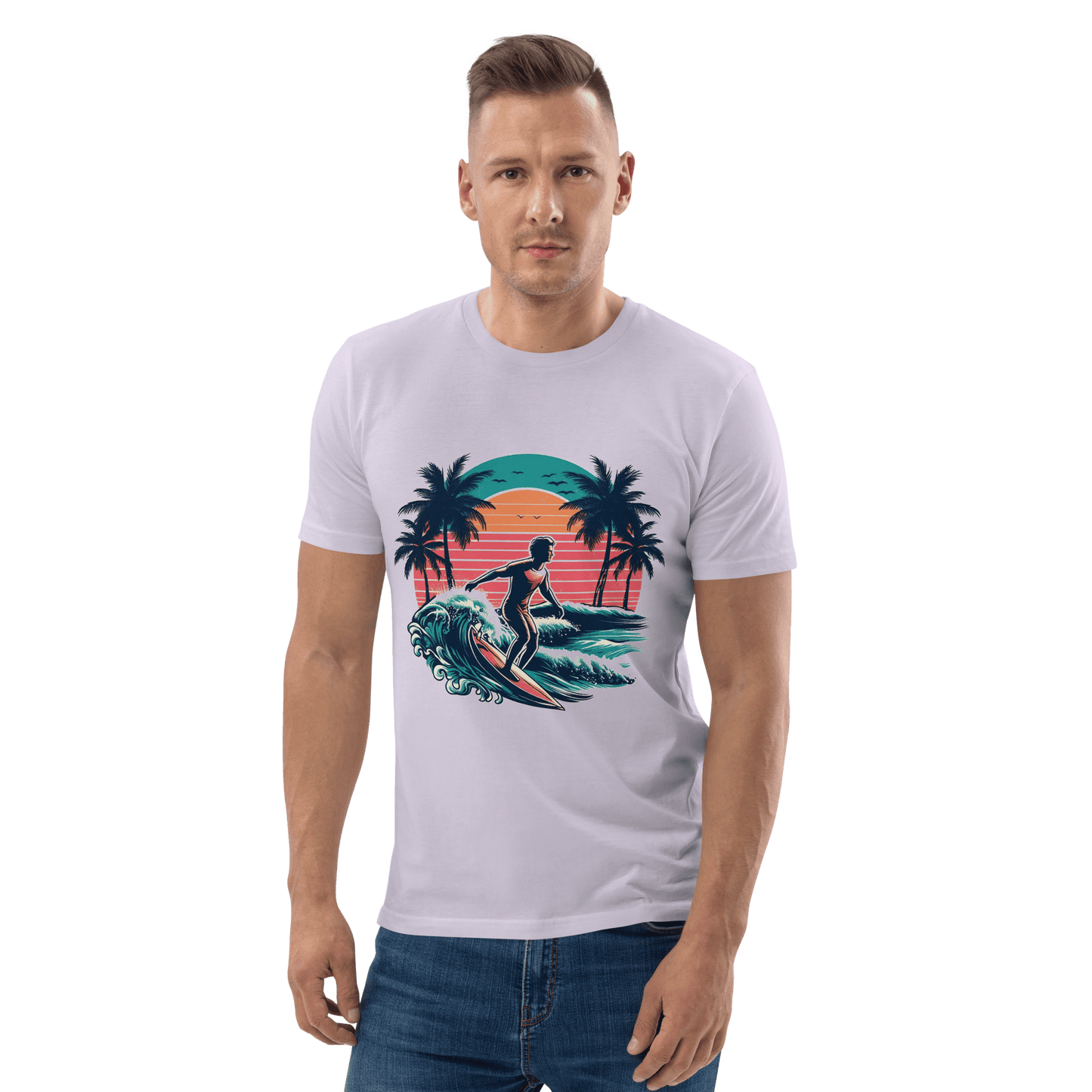 Unisex Bio Baumwoll T-Shirt "Surfing"