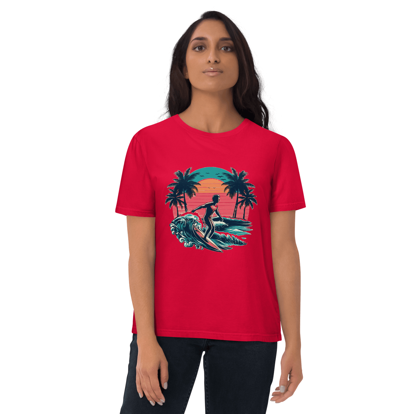 Unisex Bio Baumwoll T-Shirt "Surfing"