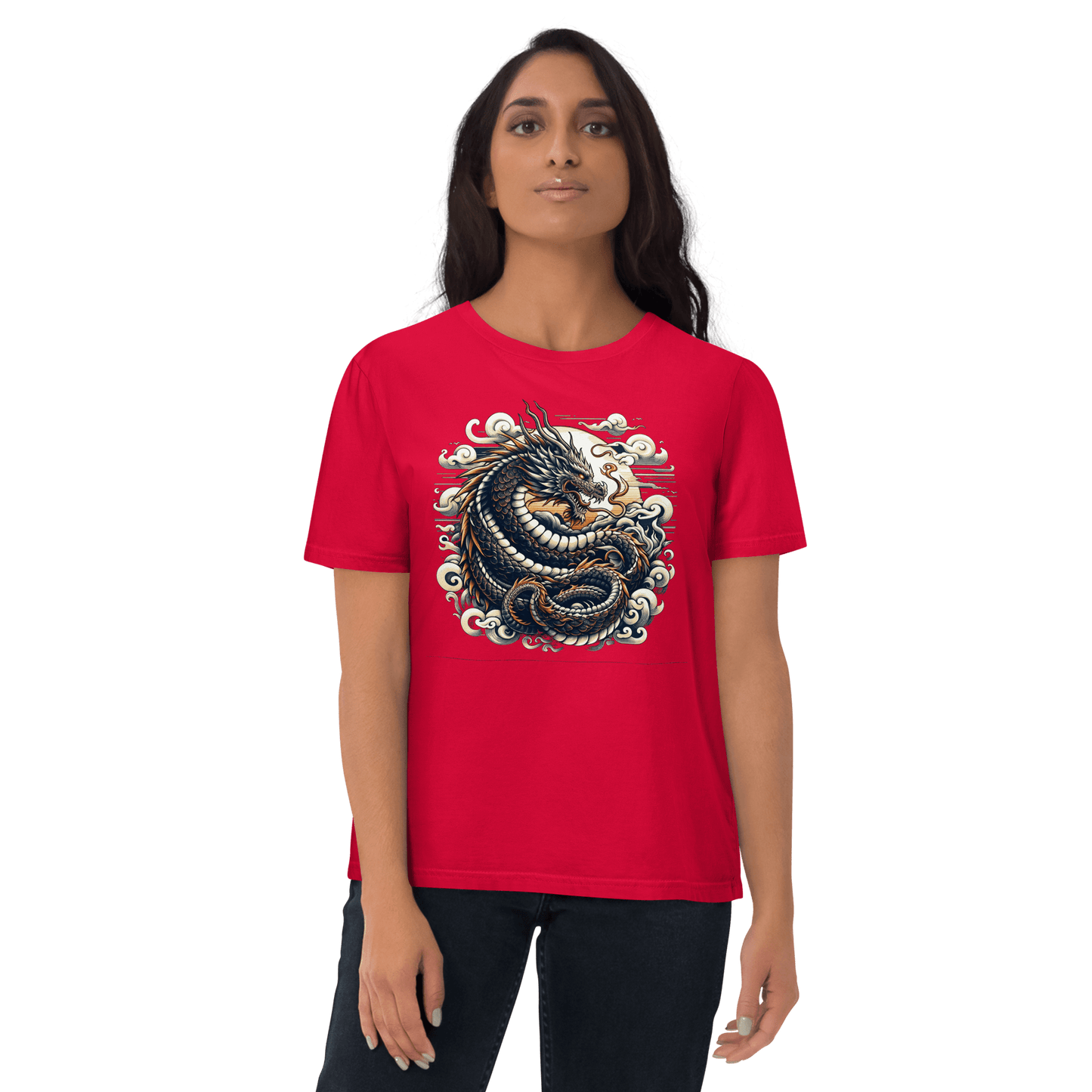 Unisex Bio Baumwoll T-Shirt "Drache" - Artexio