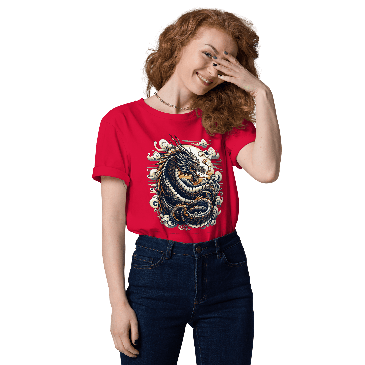 Unisex Bio Baumwoll T-Shirt "Drache" - Artexio