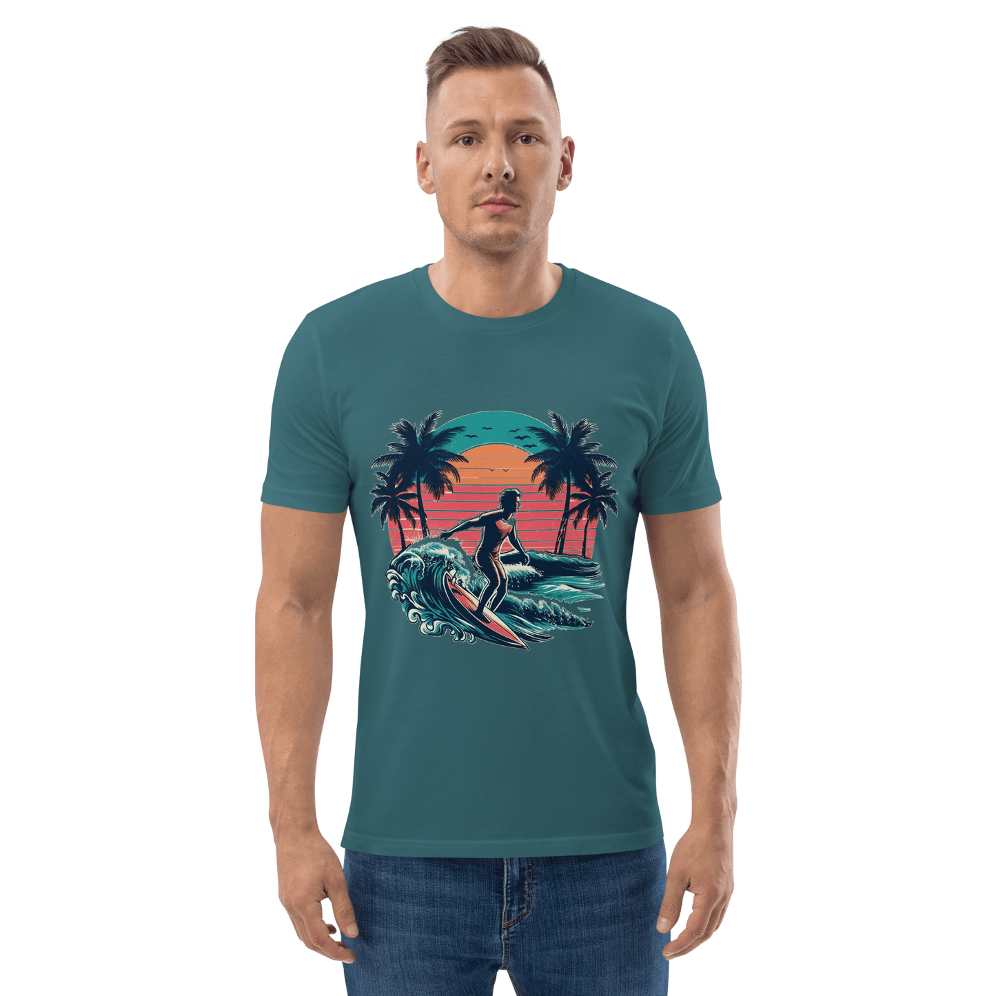 Unisex Bio Baumwoll T-Shirt "Surfing"