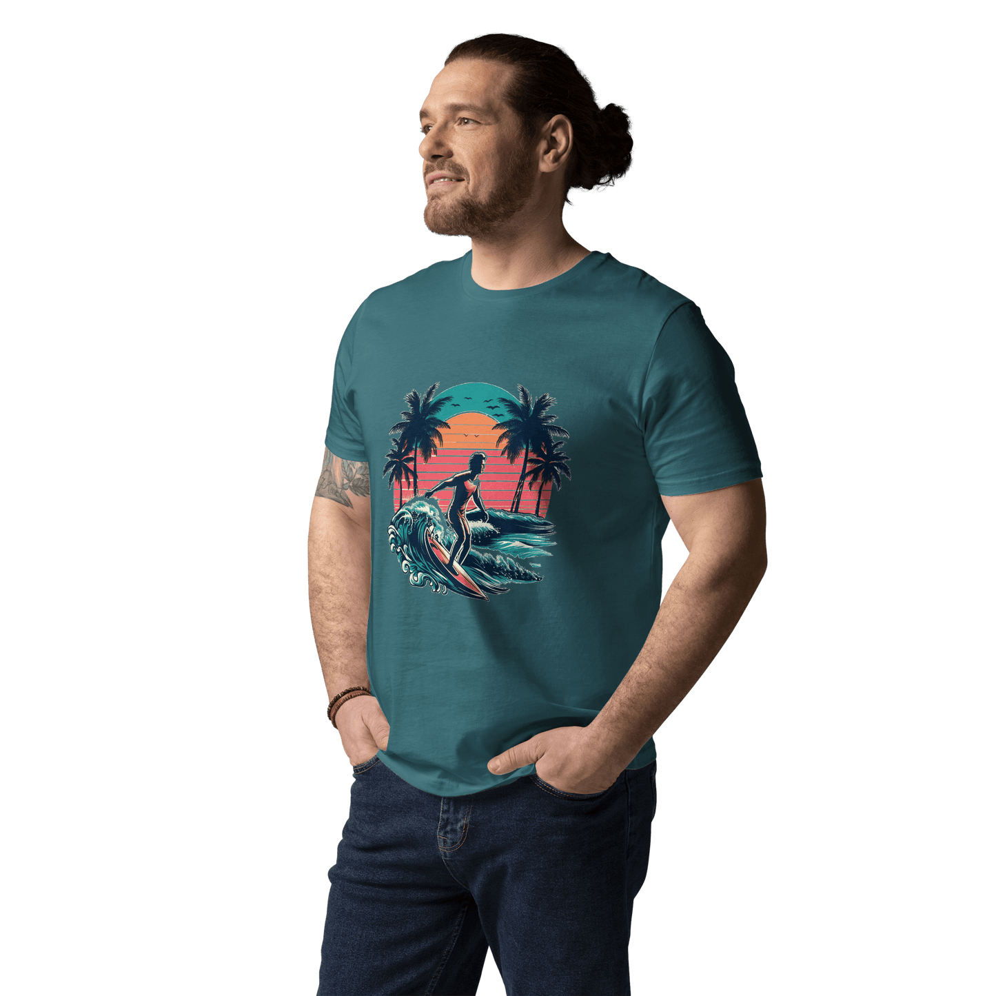 Unisex Bio Baumwoll T-Shirt "Surfing"