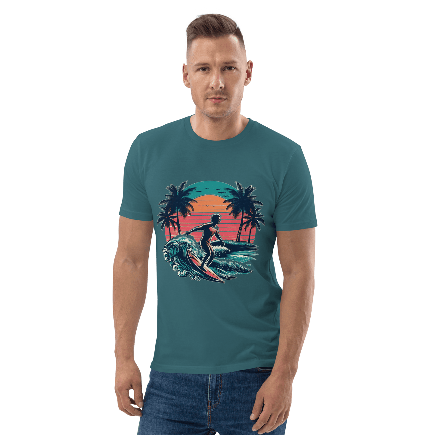 Unisex Bio Baumwoll T-Shirt "Surfing"