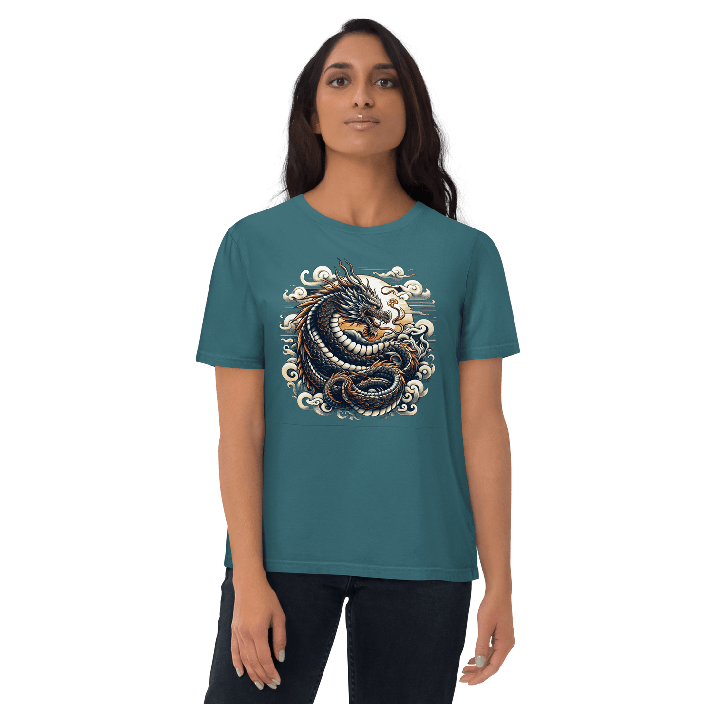 Unisex Bio Baumwoll T-Shirt "Drache" - Artexio