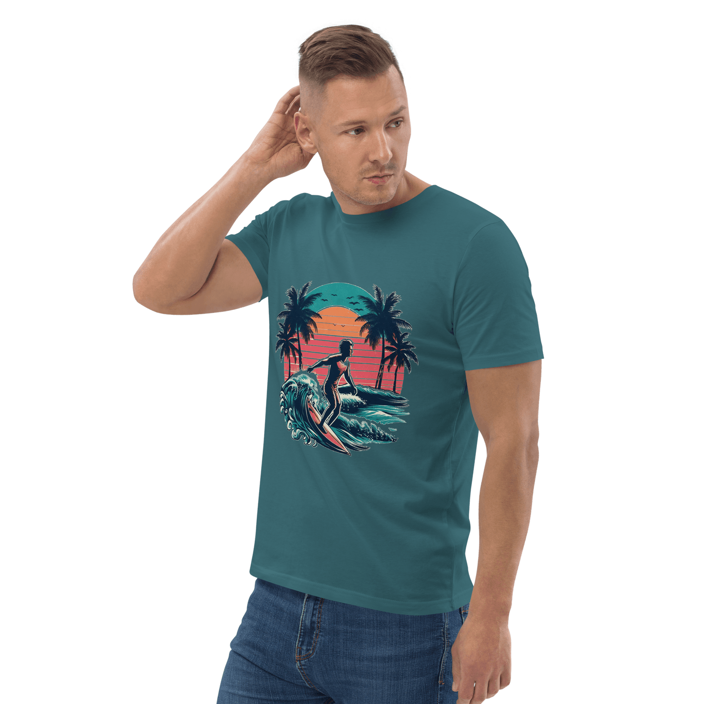 Unisex Bio Baumwoll T-Shirt "Surfing"