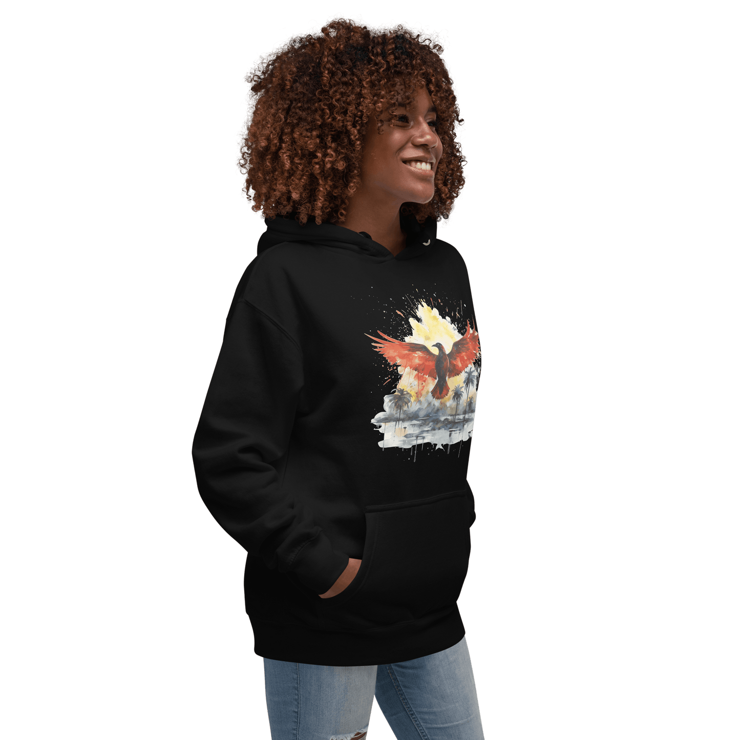 Unisex Premium Kapuzenpullover "Firebird" - Artexio