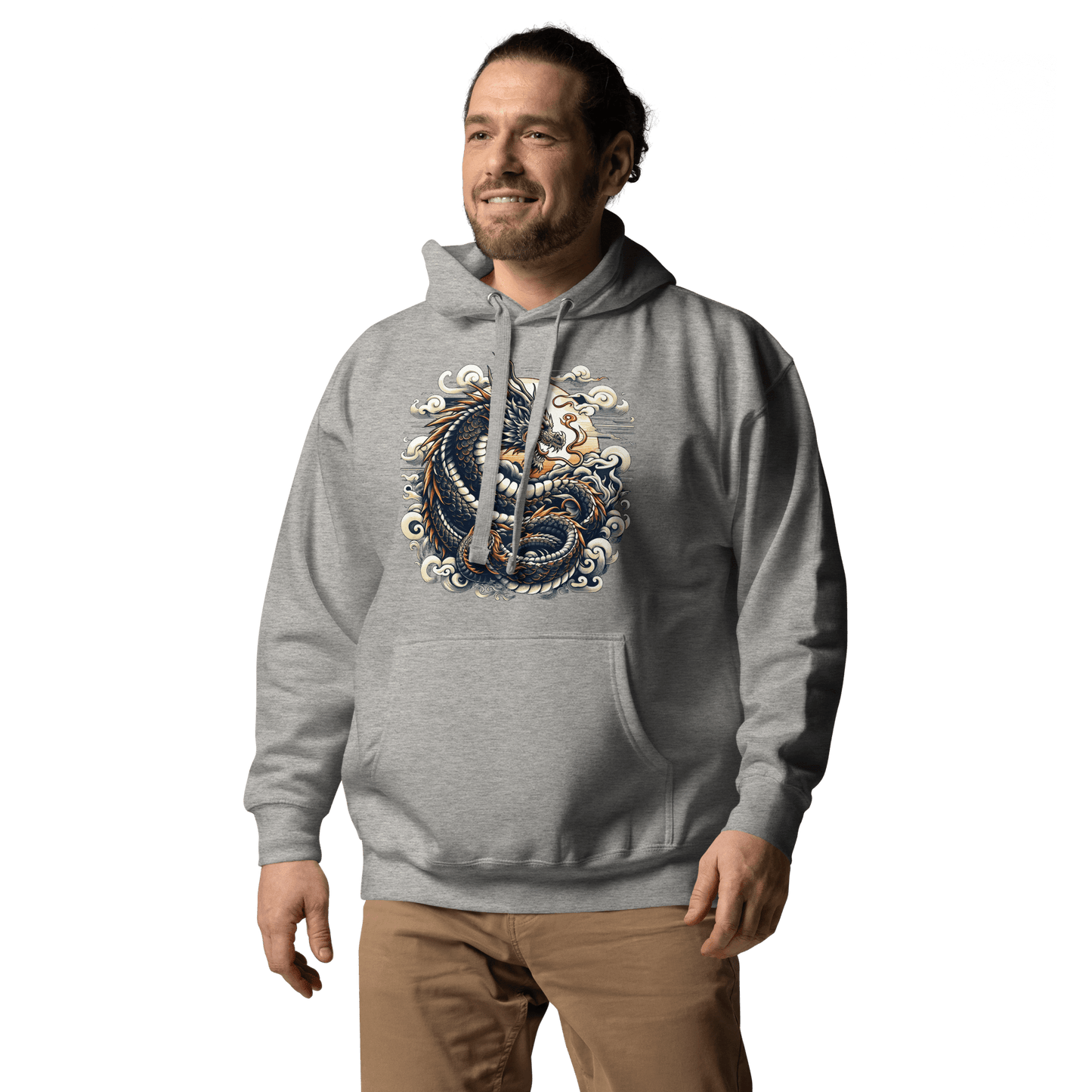 Unisex Premium Kapuzenpullover "Drache" - Artexio