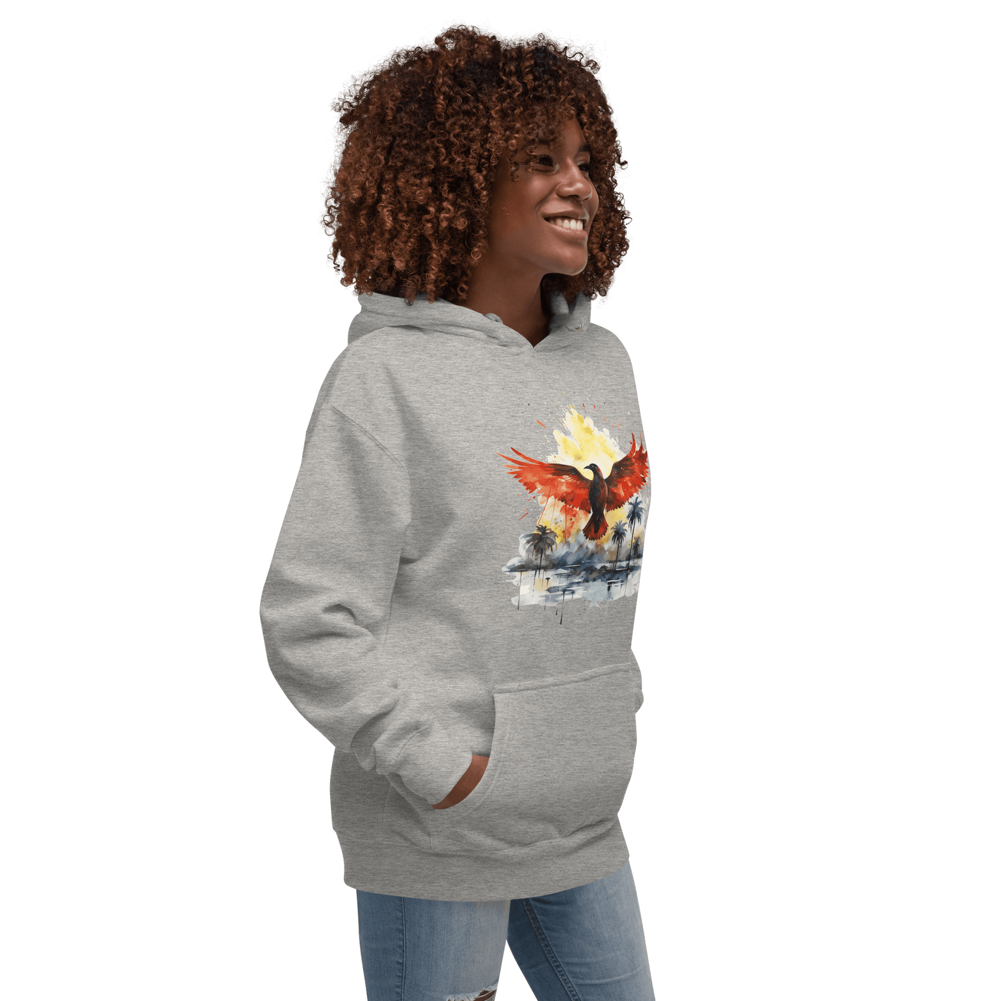 Unisex Premium Kapuzenpullover "Firebird" - Artexio