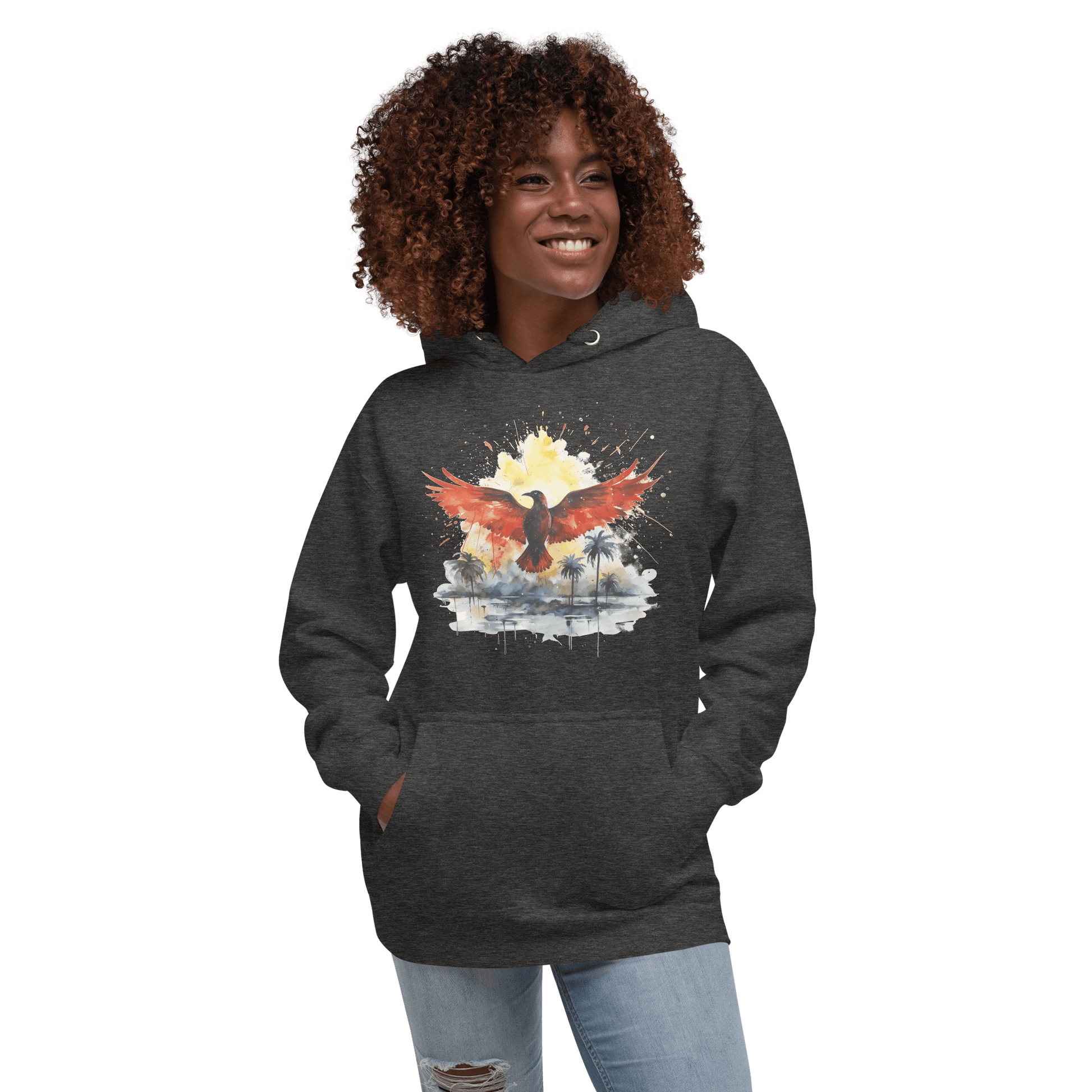 Unisex Premium Kapuzenpullover "Firebird" - Artexio