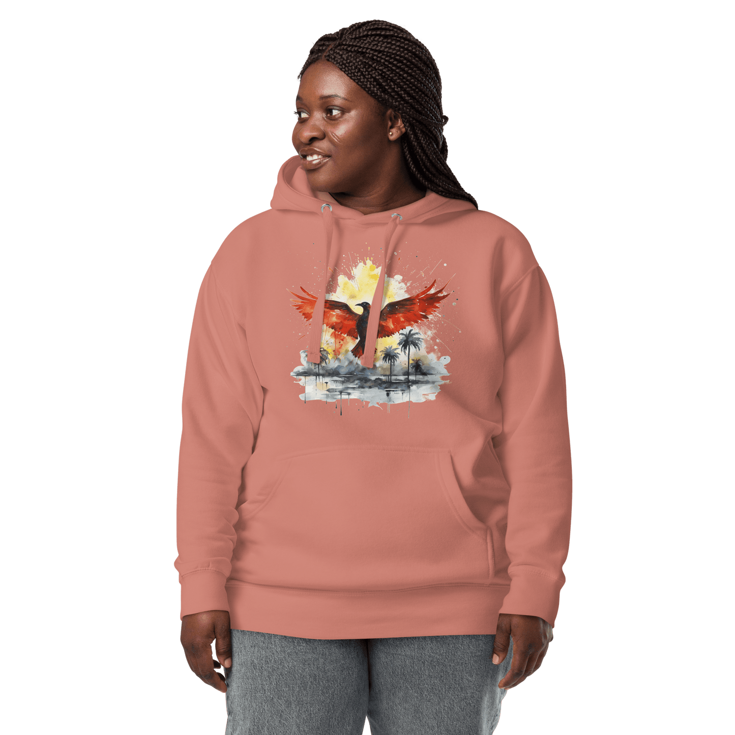 Unisex Premium Kapuzenpullover "Firebird" - Artexio