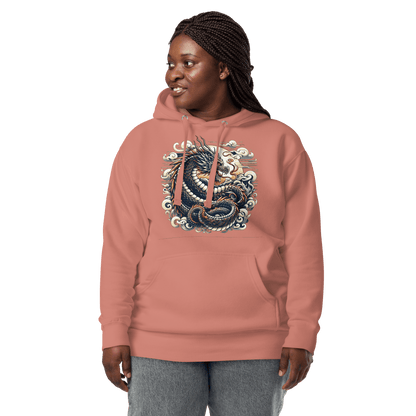 Unisex Premium Kapuzenpullover "Drache" - Artexio