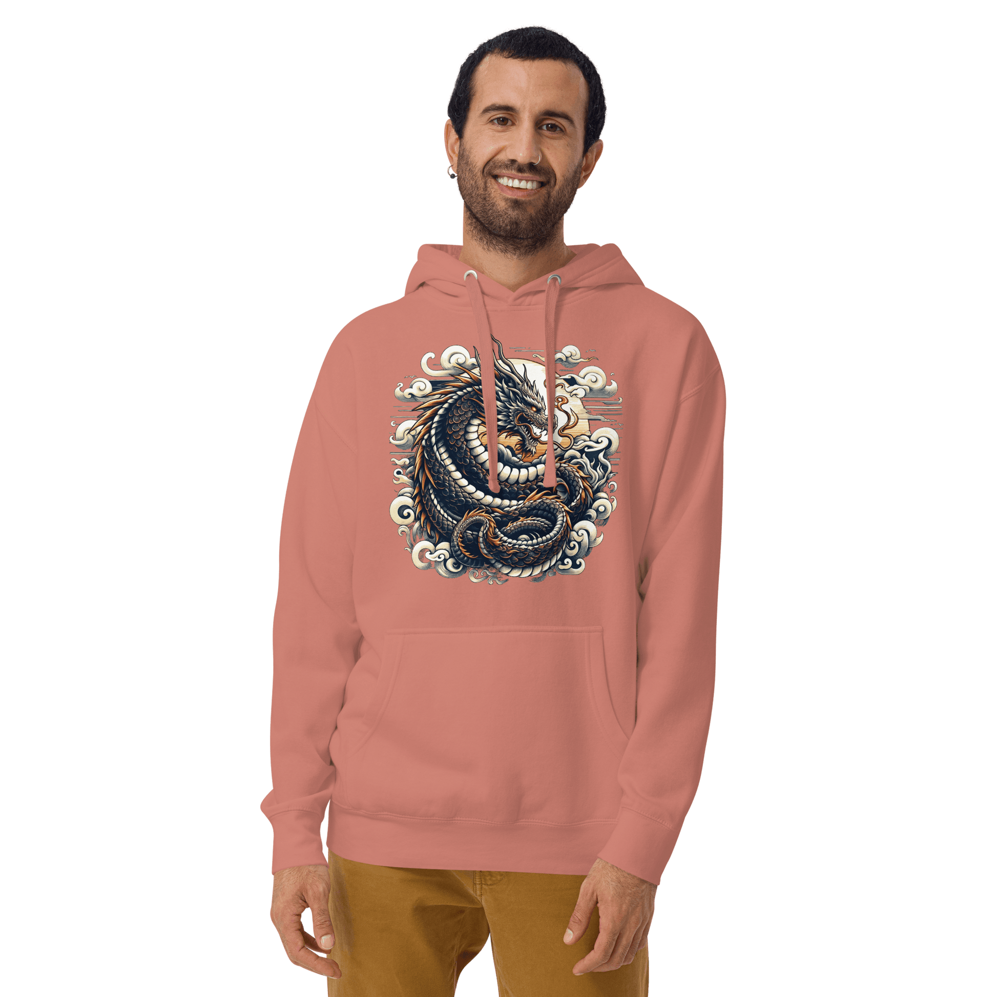 Unisex Premium Kapuzenpullover "Drache" - Artexio