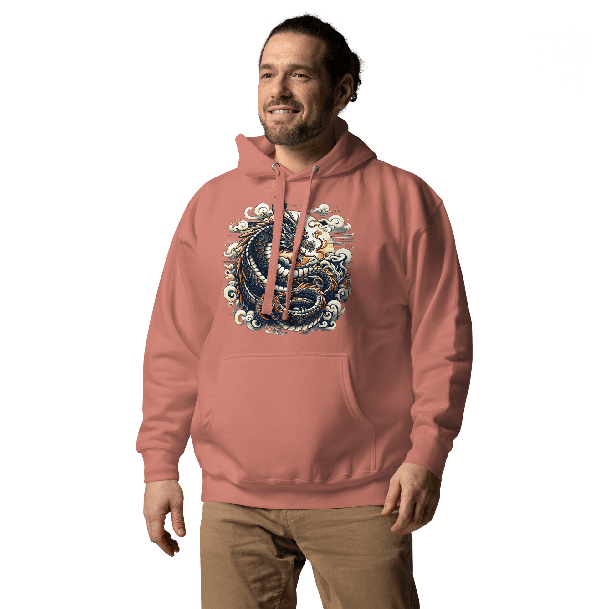 Unisex Premium Kapuzenpullover "Drache" - Artexio