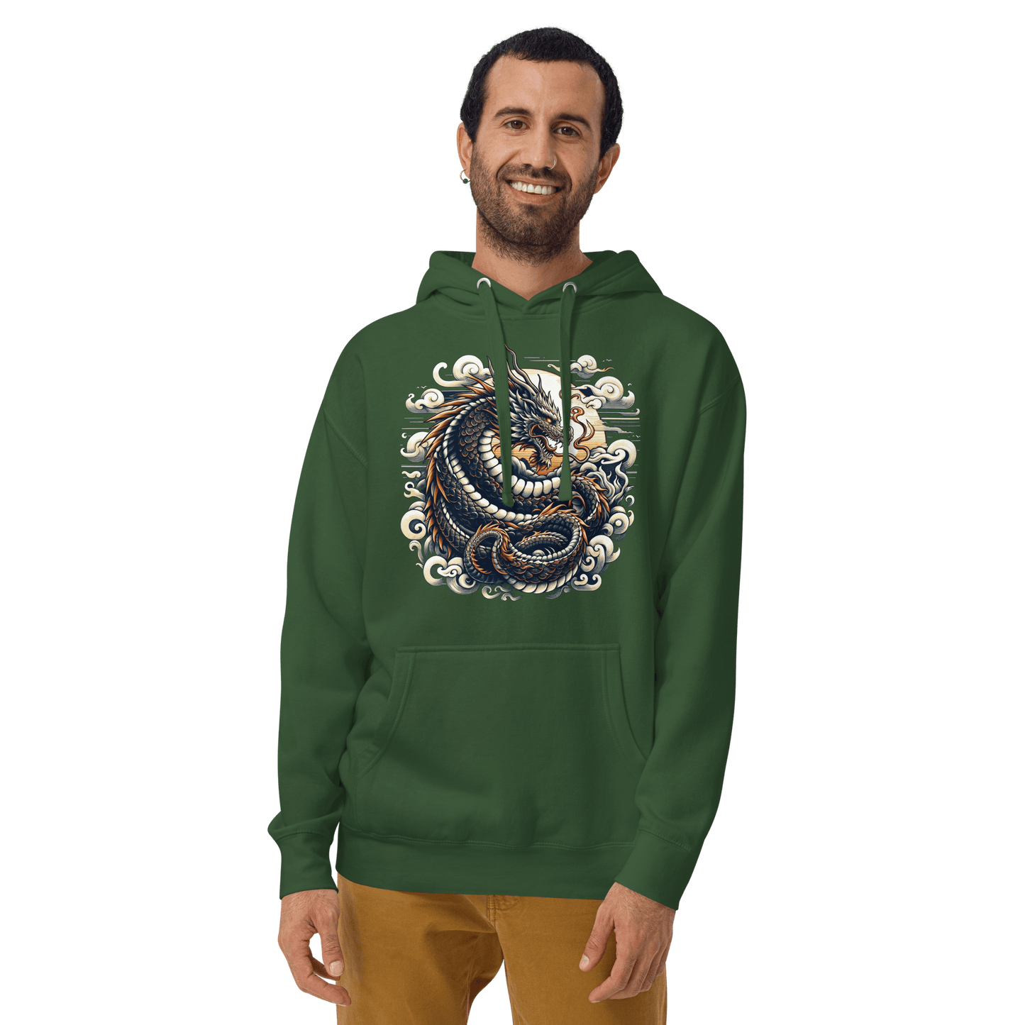 Unisex Premium Kapuzenpullover "Drache" - Artexio