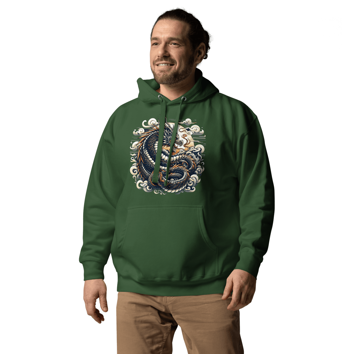 Unisex Premium Kapuzenpullover "Drache" - Artexio