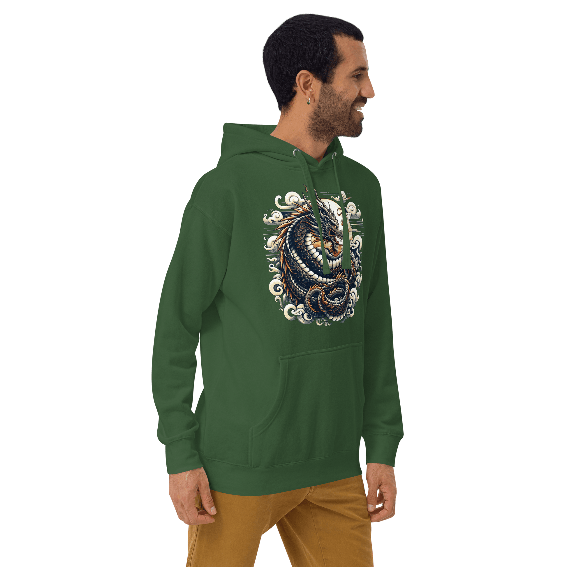 Unisex Premium Kapuzenpullover "Drache" - Artexio