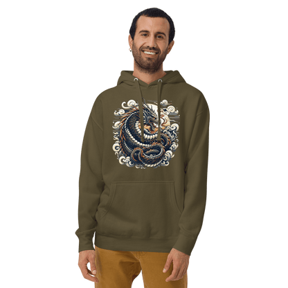 Unisex Premium Kapuzenpullover "Drache" - Artexio