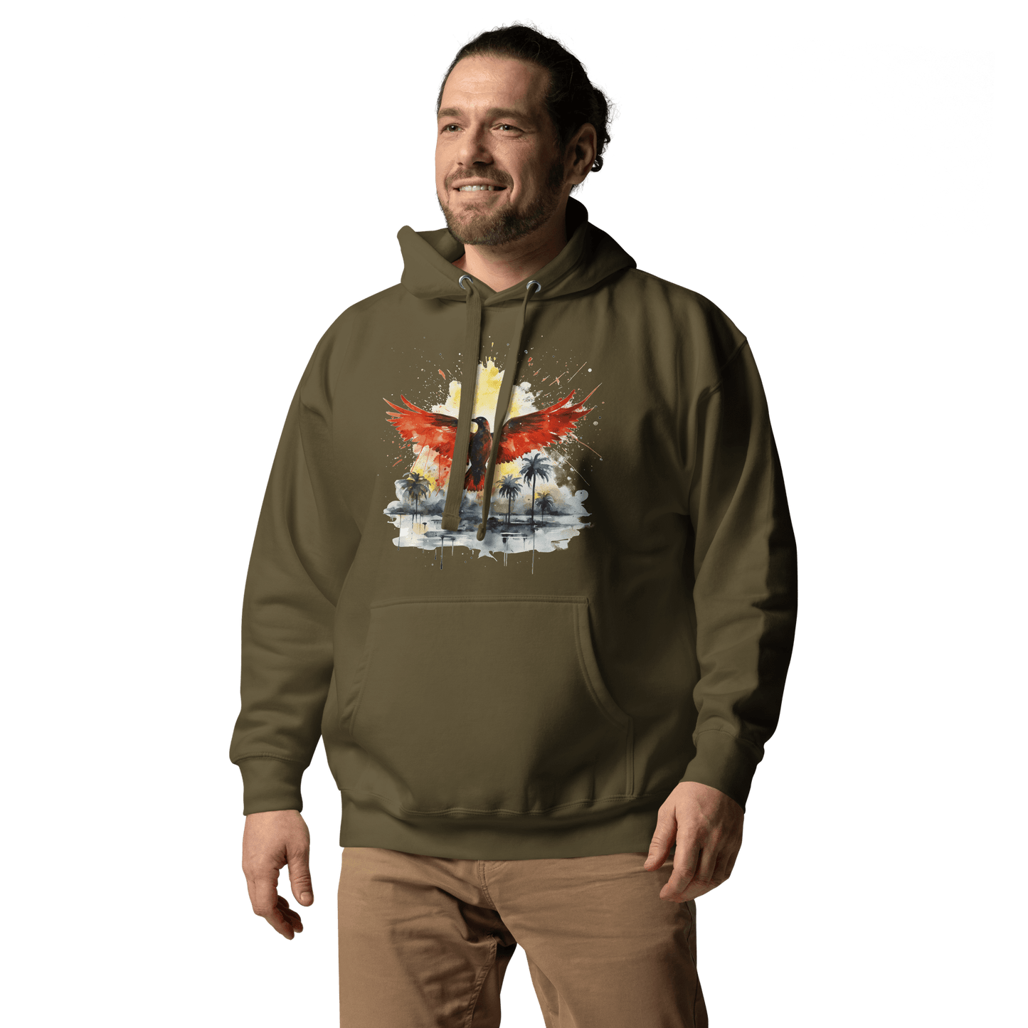 Unisex Premium Kapuzenpullover "Firebird" - Artexio