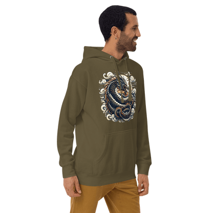 Unisex Premium Kapuzenpullover "Drache" - Artexio