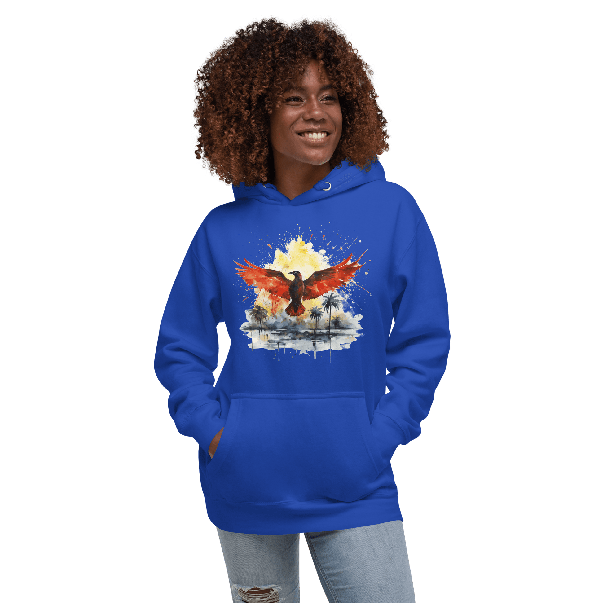 Unisex Premium Kapuzenpullover "Firebird" - Artexio