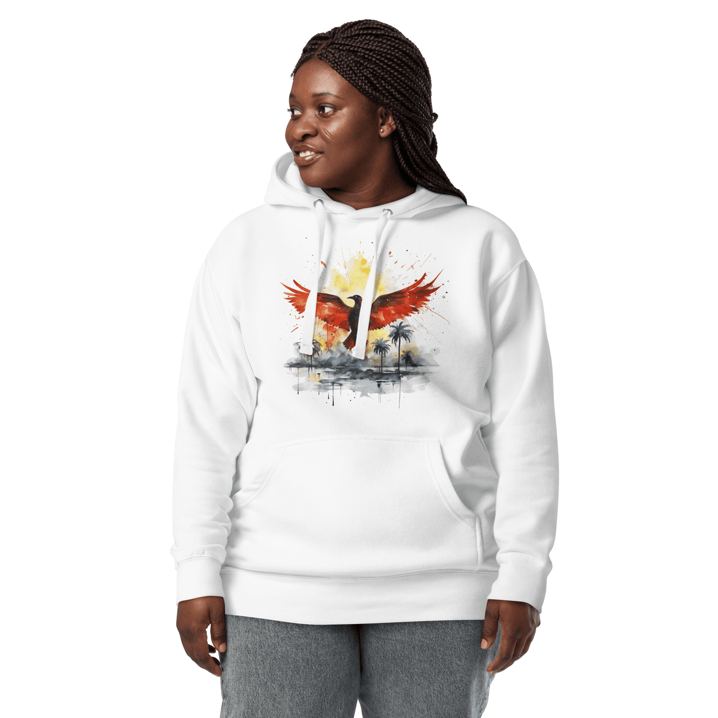 Unisex Premium Kapuzenpullover "Firebird" - Artexio