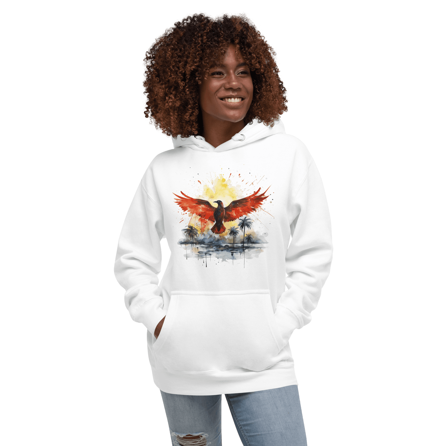 Unisex Premium Kapuzenpullover "Firebird" - Artexio