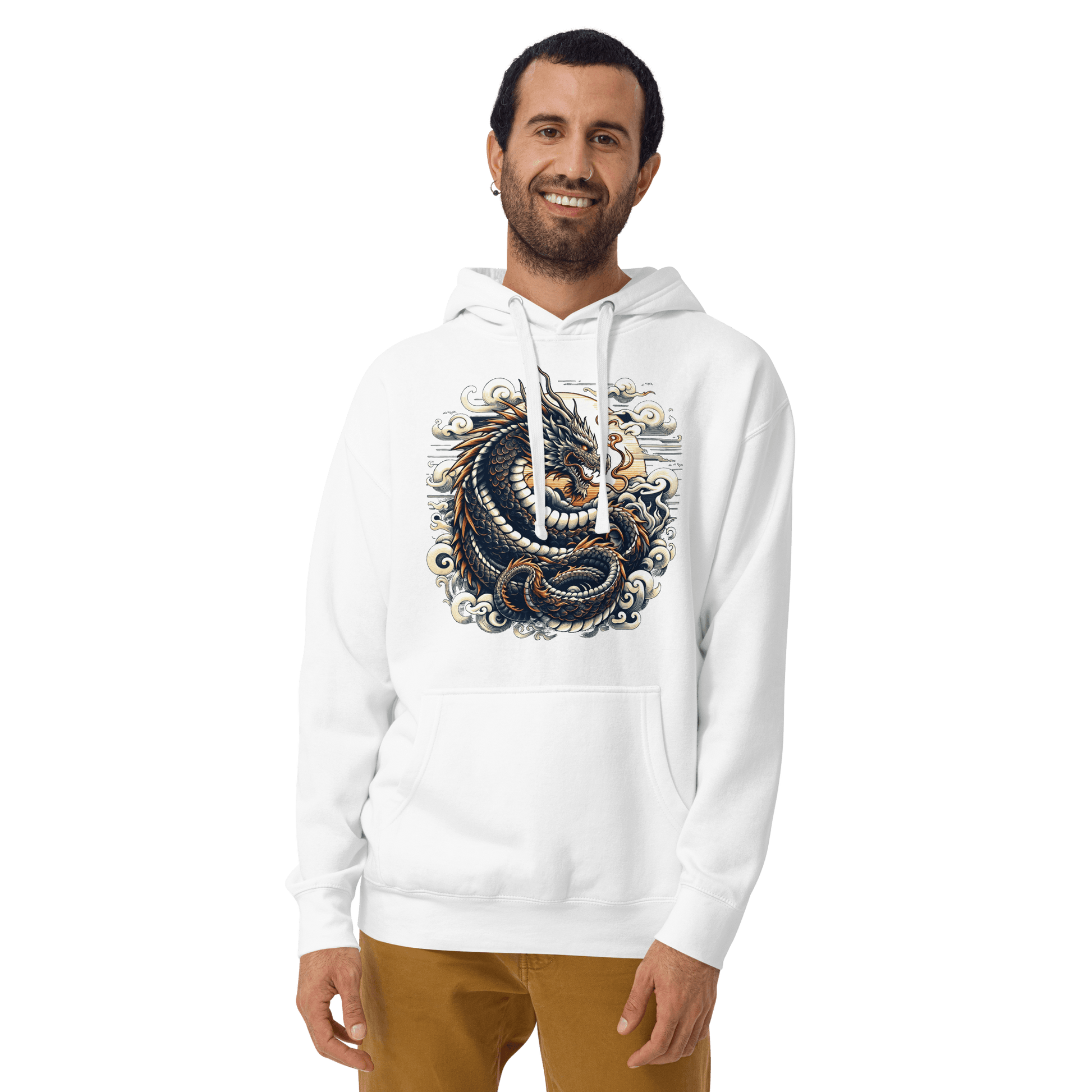 Unisex Premium Kapuzenpullover "Drache" - Artexio