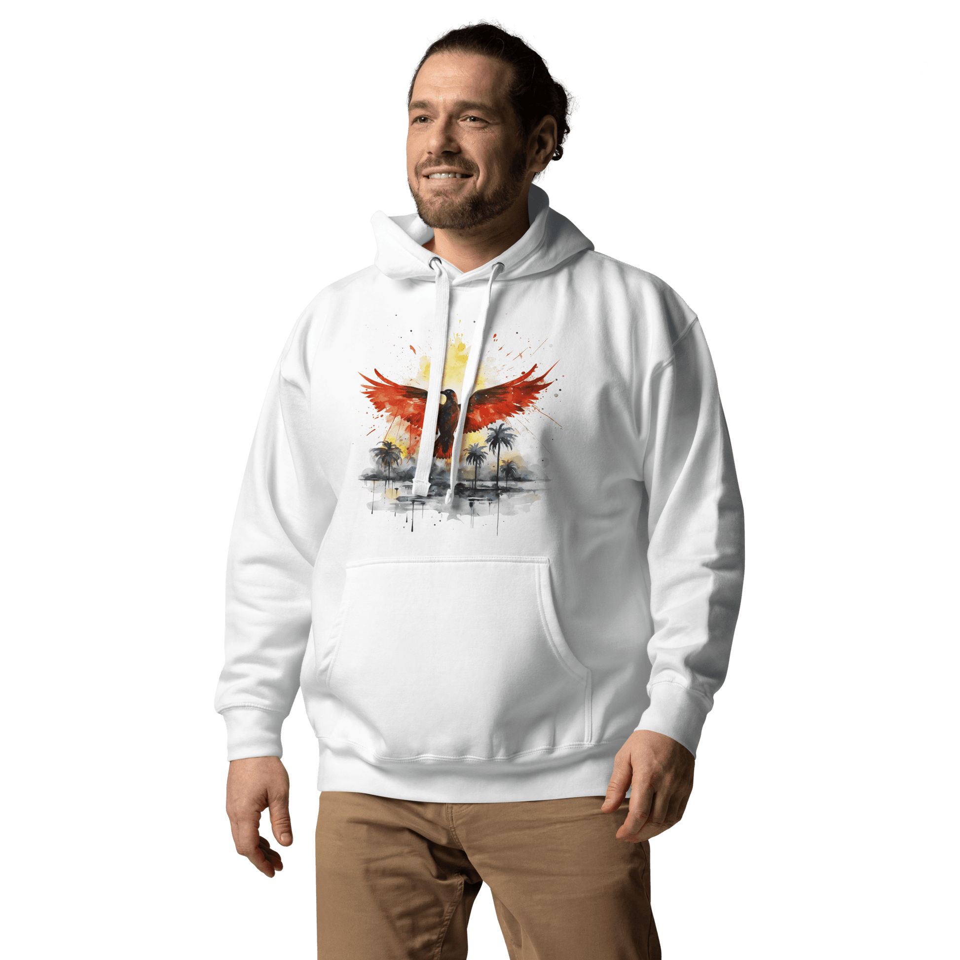 Unisex Premium Kapuzenpullover "Firebird" - Artexio