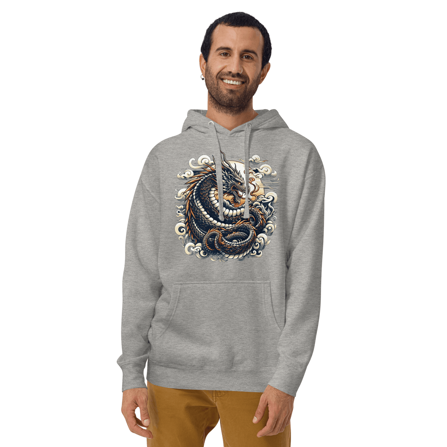 Unisex Premium Kapuzenpullover "Drache" - Artexio