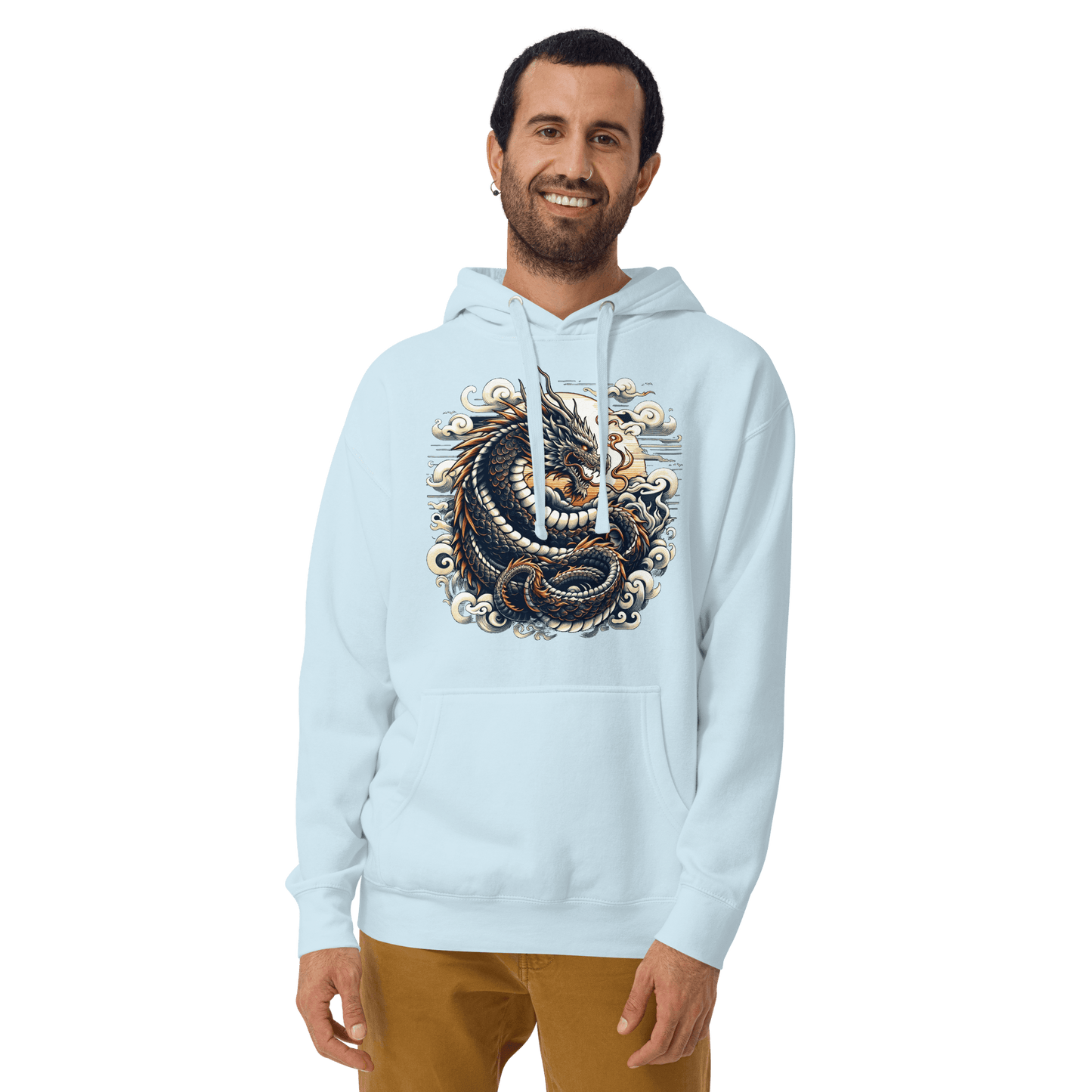 Unisex Premium Kapuzenpullover "Drache" - Artexio