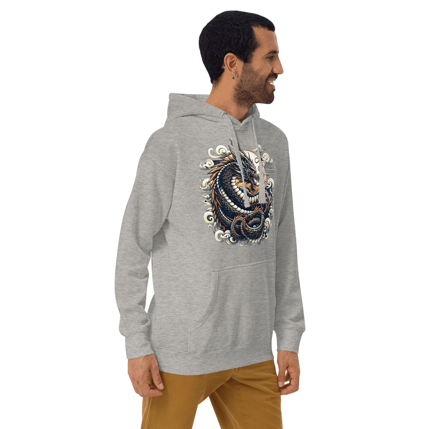 Unisex Premium Kapuzenpullover "Drache" - Artexio