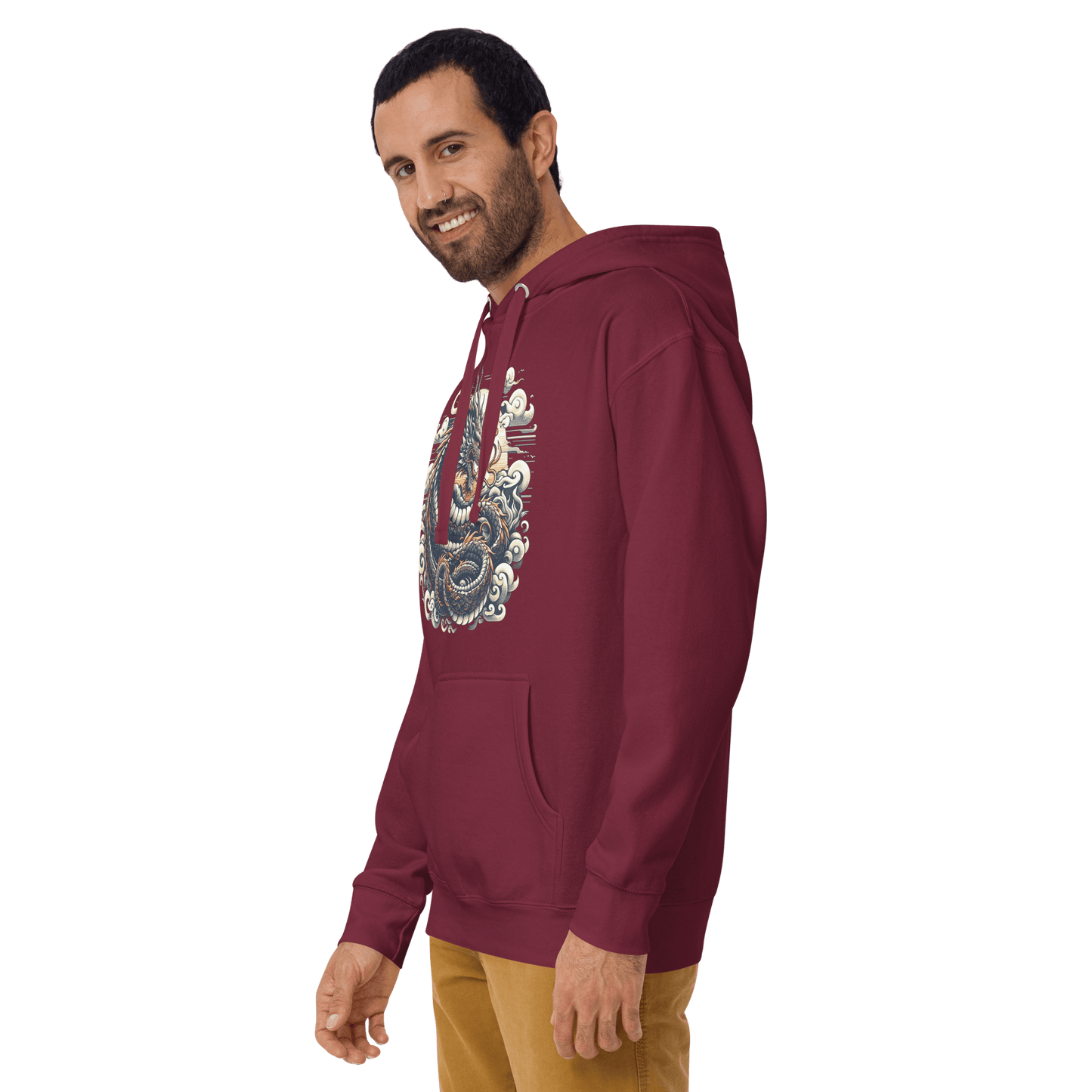 Unisex Premium Kapuzenpullover "Drache" - Artexio