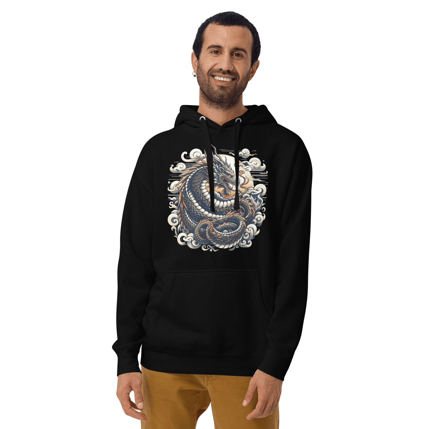 Unisex Premium Kapuzenpullover "Drache" - Artexio