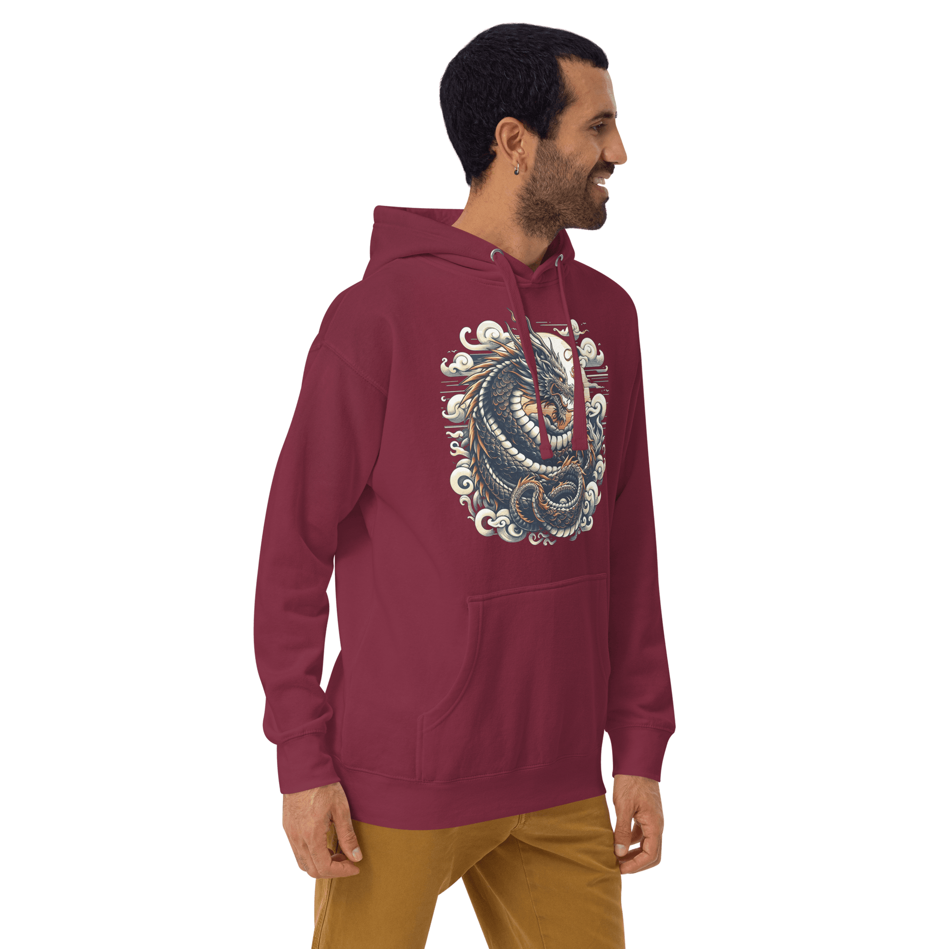 Unisex Premium Kapuzenpullover "Drache" - Artexio