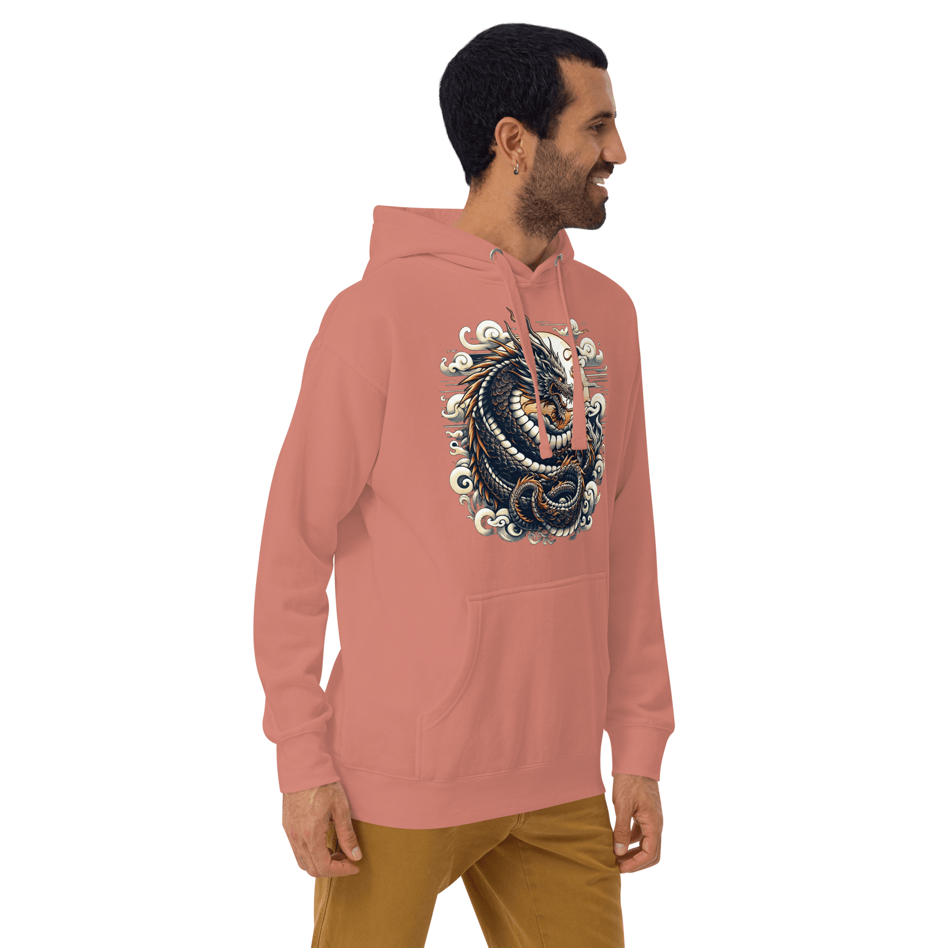 Unisex Premium Kapuzenpullover "Drache" - Artexio