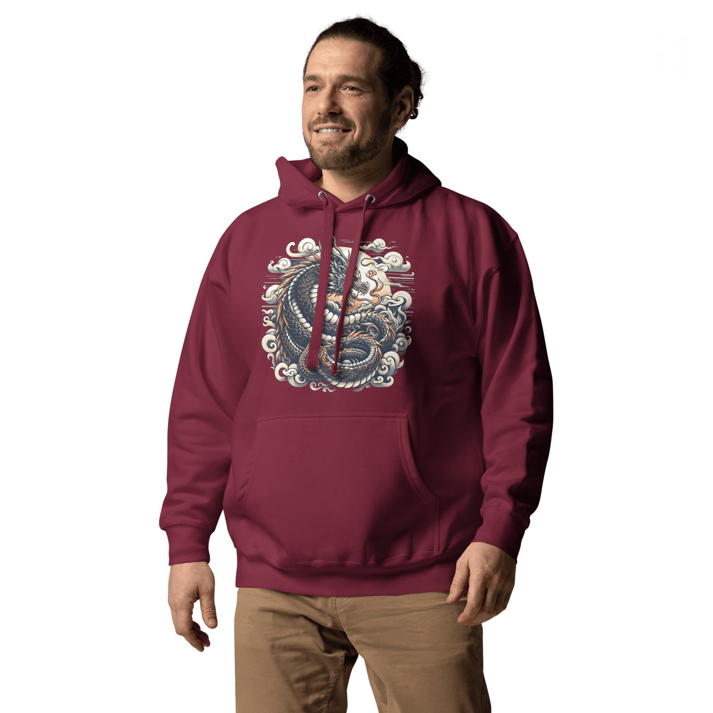 Unisex Premium Kapuzenpullover "Drache" - Artexio