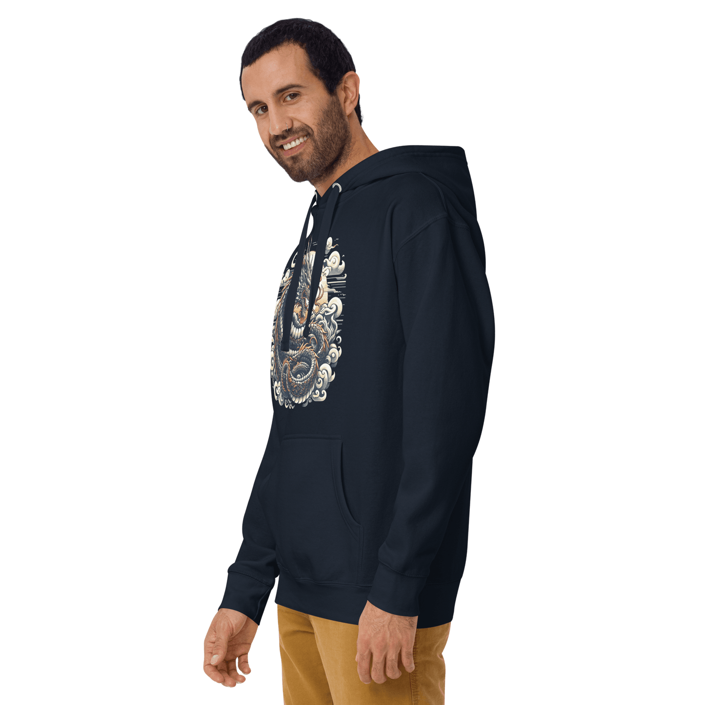 Unisex Premium Kapuzenpullover "Drache" - Artexio