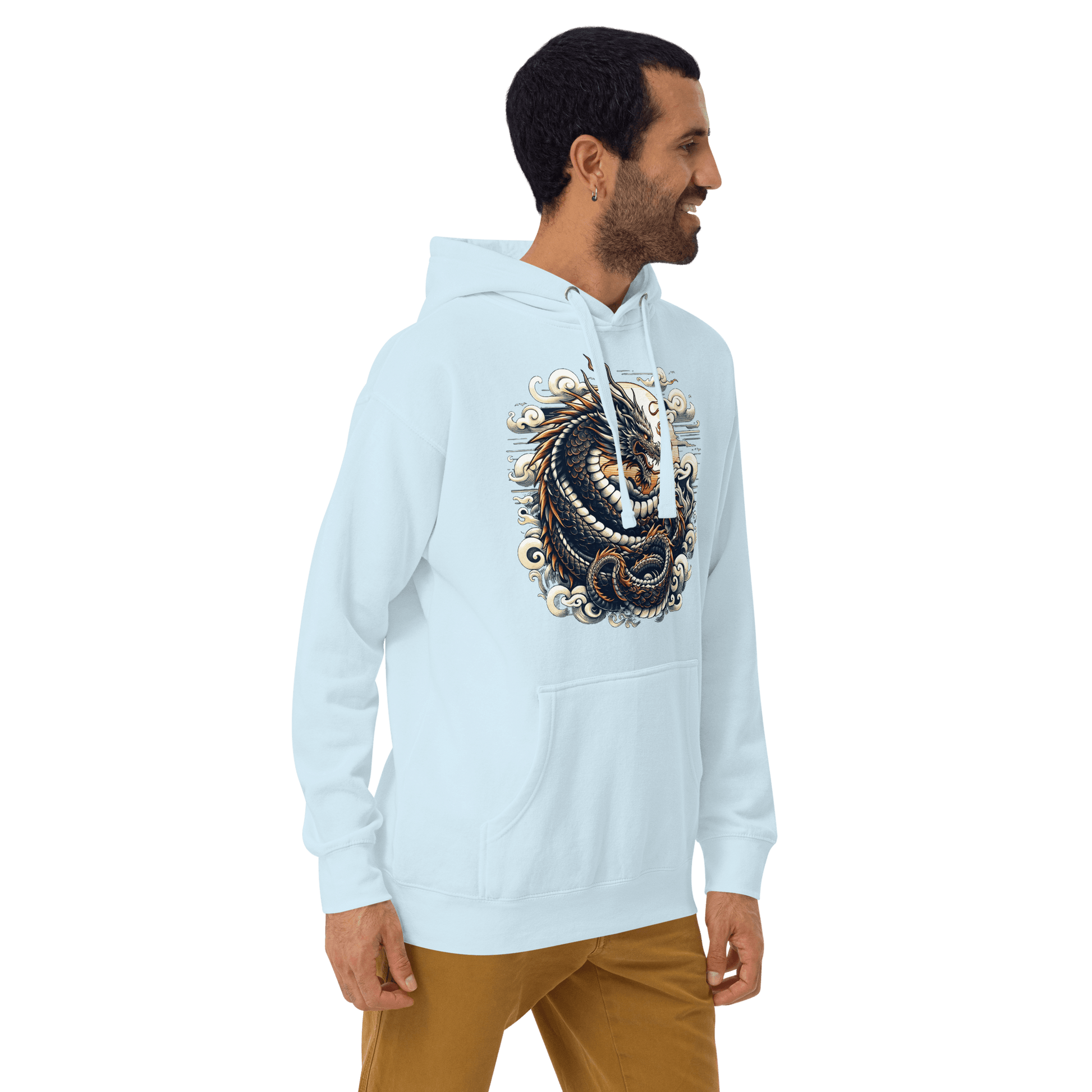 Unisex Premium Kapuzenpullover "Drache" - Artexio