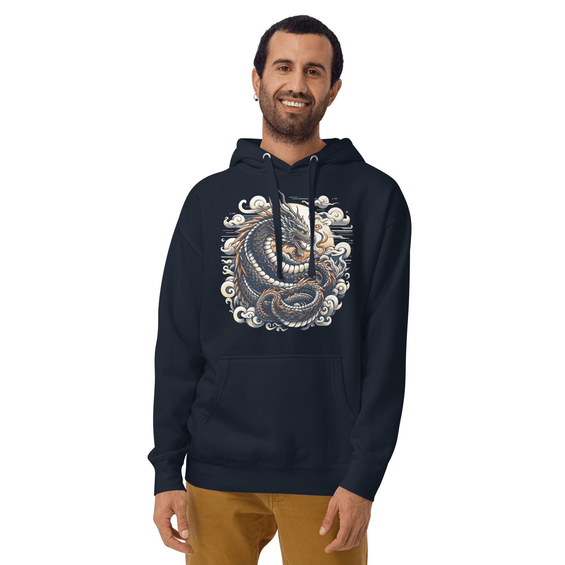 Unisex Premium Kapuzenpullover "Drache" - Artexio