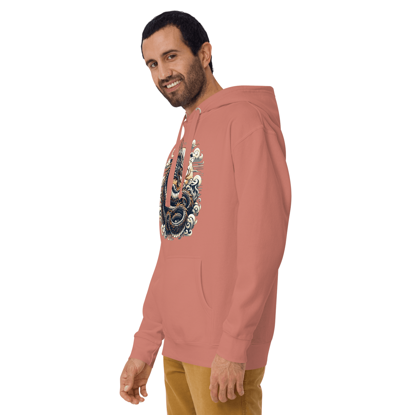 Unisex Premium Kapuzenpullover "Drache" - Artexio