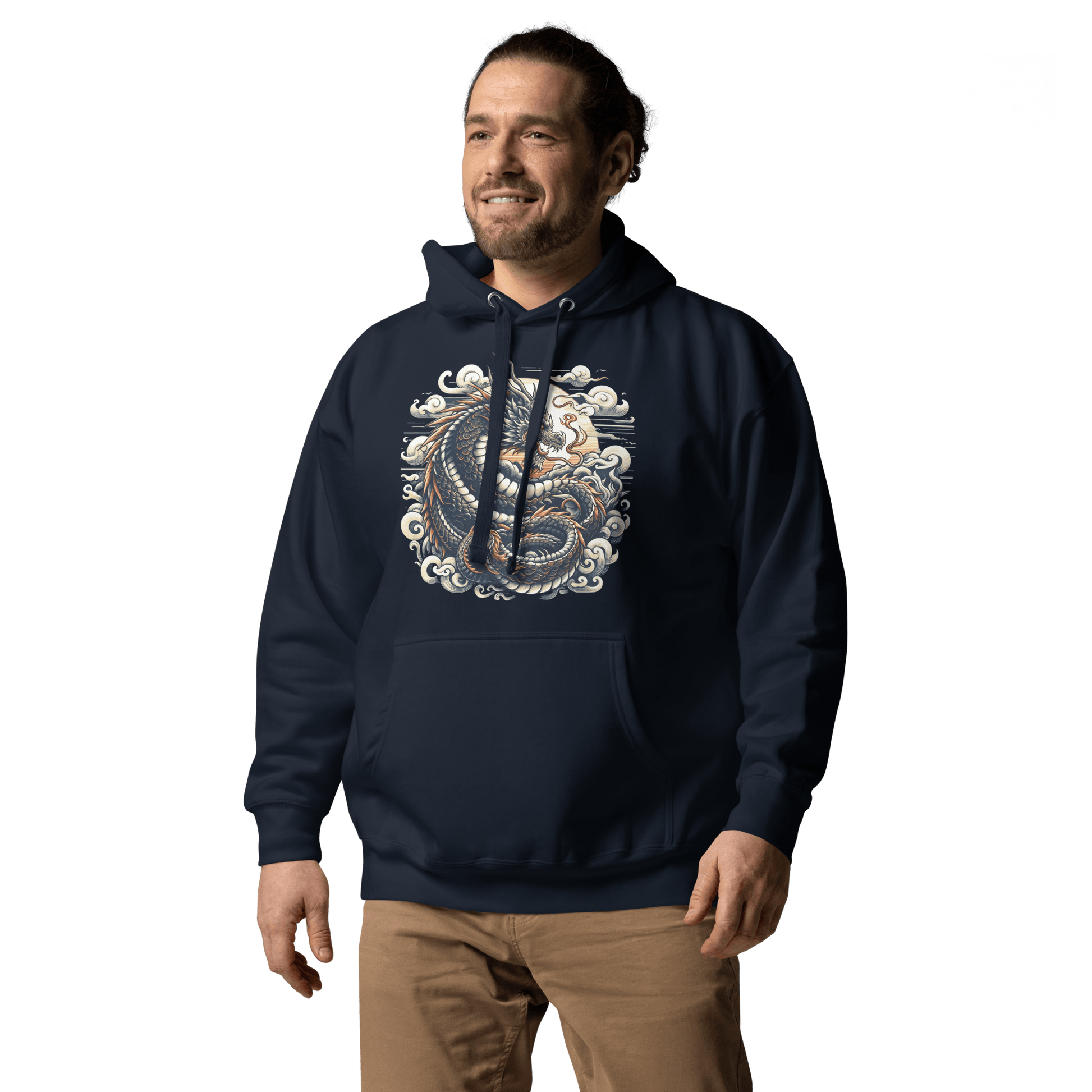 Unisex Premium Kapuzenpullover "Drache" - Artexio