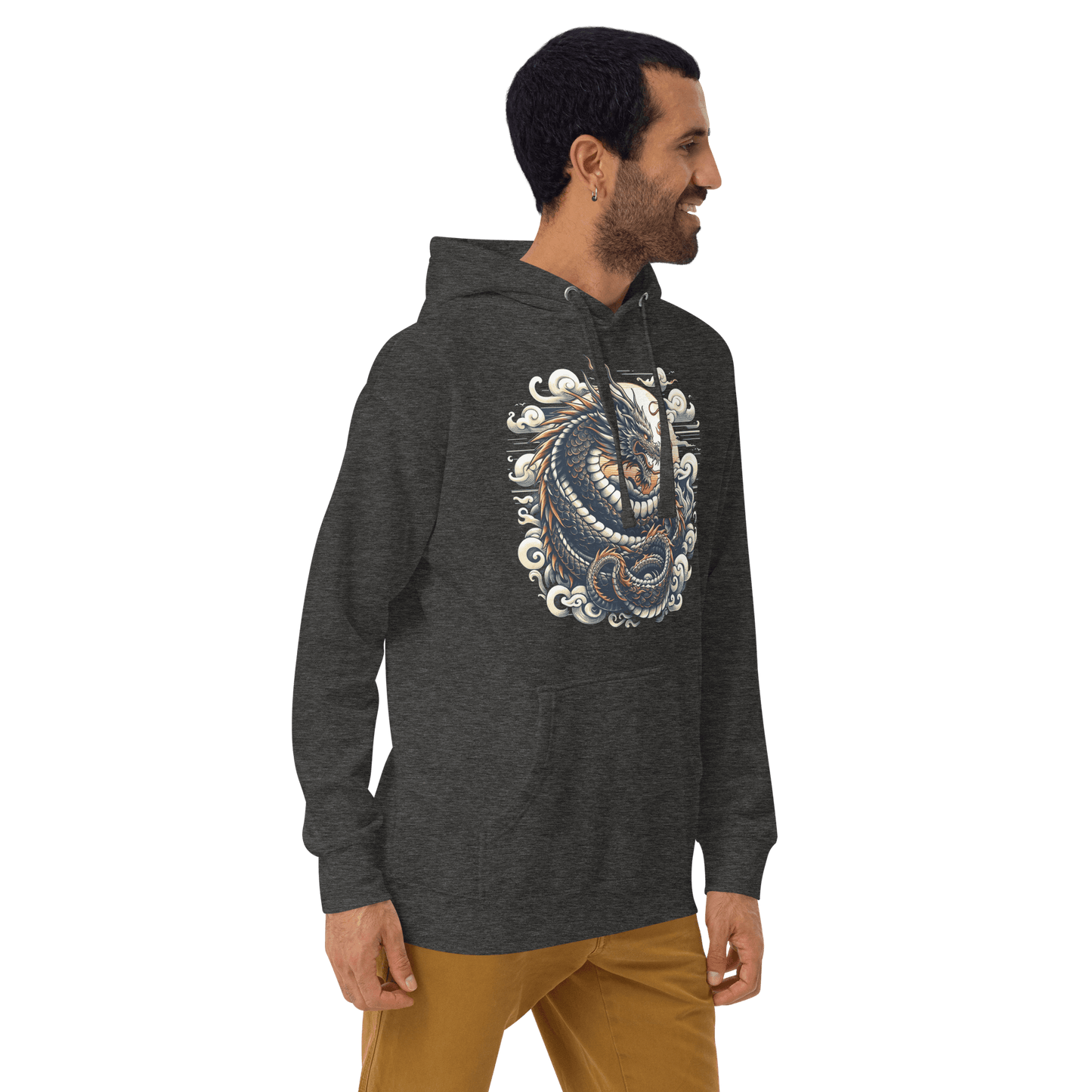 Unisex Premium Kapuzenpullover "Drache" - Artexio