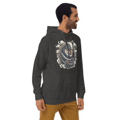 Unisex Premium Kapuzenpullover "Drache" - Artexio