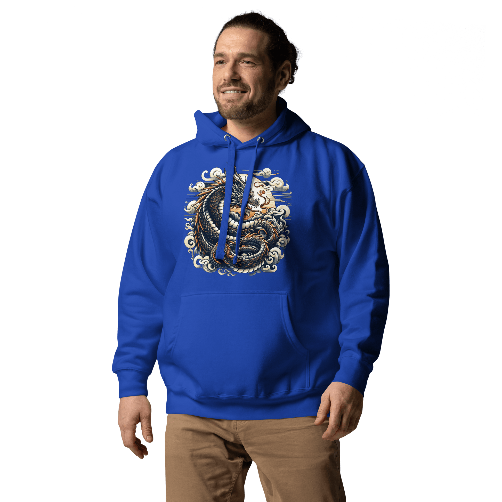 Unisex Premium Kapuzenpullover "Drache" - Artexio