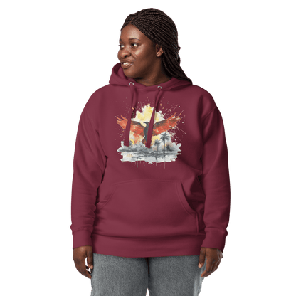 Unisex Premium Kapuzenpullover "Firebird" - Artexio