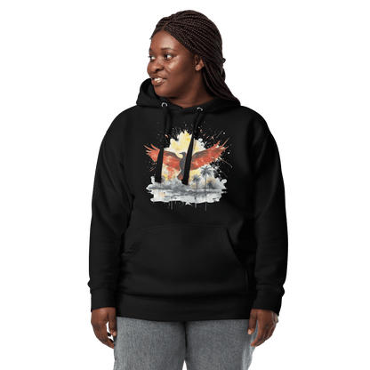 Unisex Premium Kapuzenpullover "Firebird" - Artexio